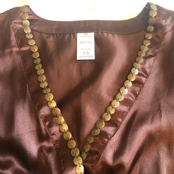 Mark by Avon Brown with Brass Detailed Kimono - Picture 6 of 9